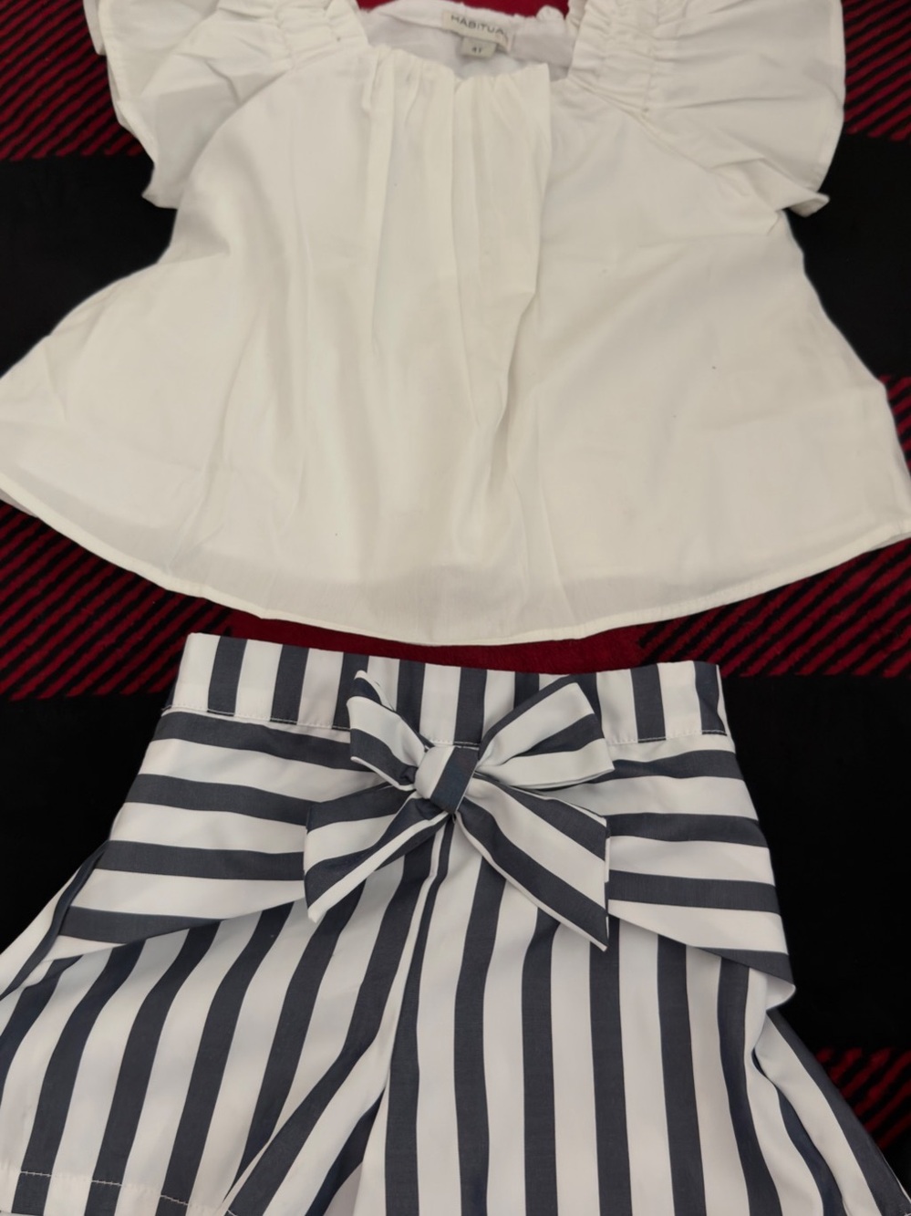 Habitual Girls Striped Matching Set Size 4T New without tags